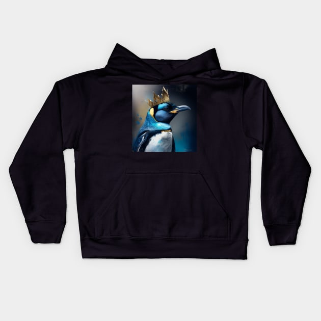 The Penguin King Kids Hoodie by HIghlandkings